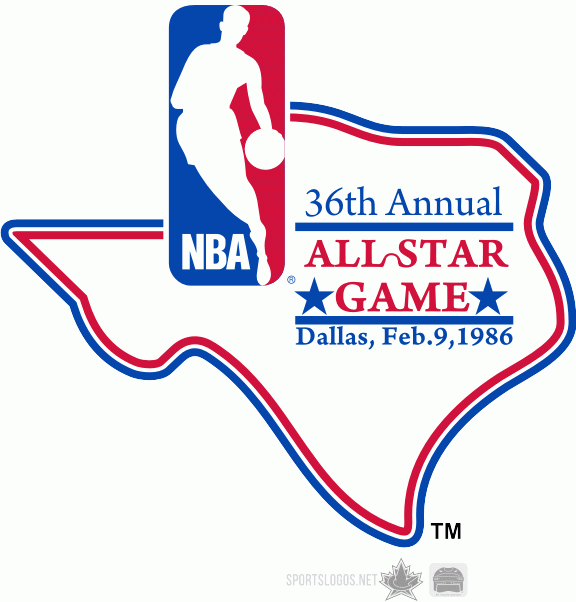 NBA All-Star Game 1986 Primary Logo iron on transfers for T-shirts
